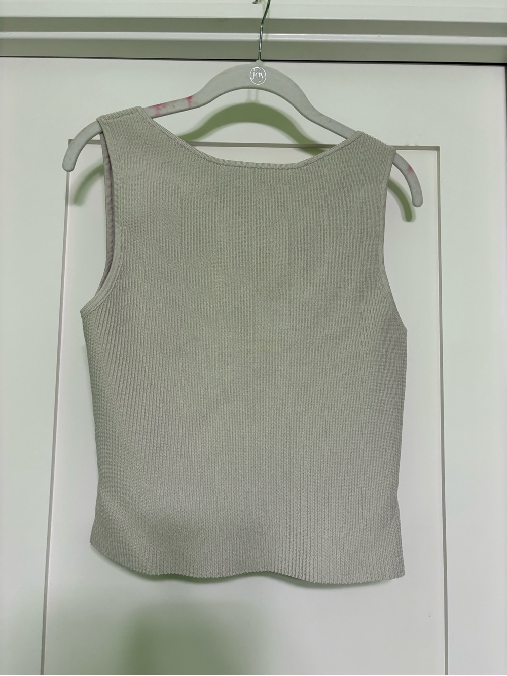 Babaton Ribbed Tank Top - Light Cream
